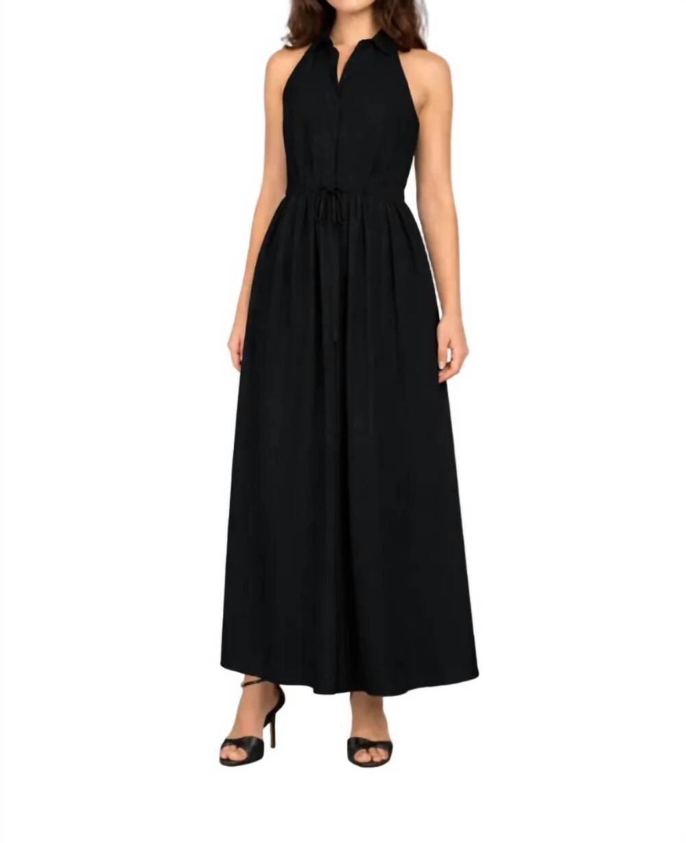 NEW LAVENDER BROWN marilyn maxi dress in black